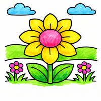 Flower coloring pages