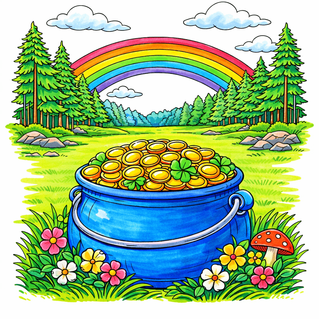Rainbow coloring pages