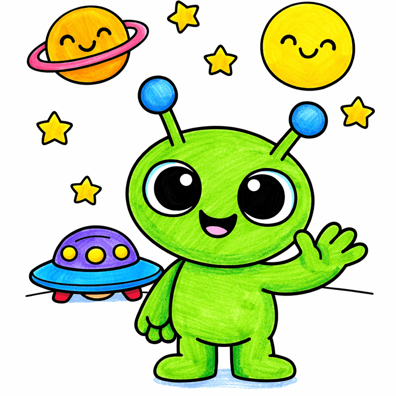 Alien coloring pages