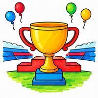 Trophy coloring pages