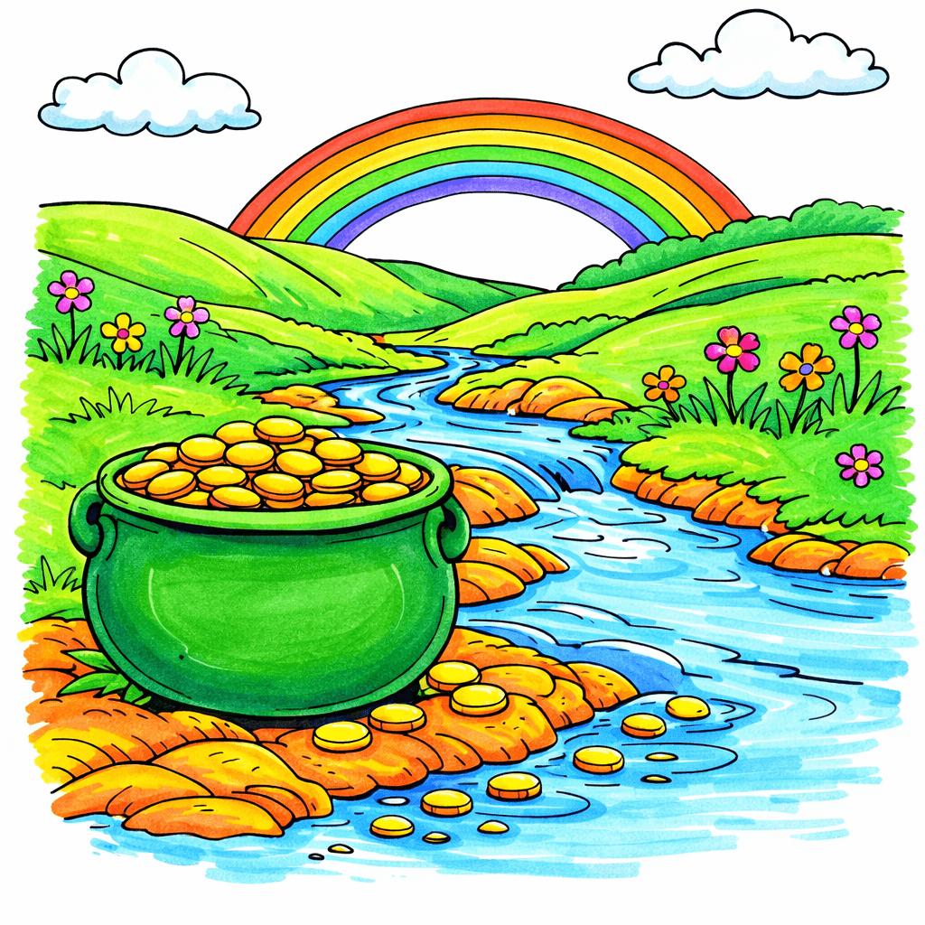 Pot Of Gold coloring pages