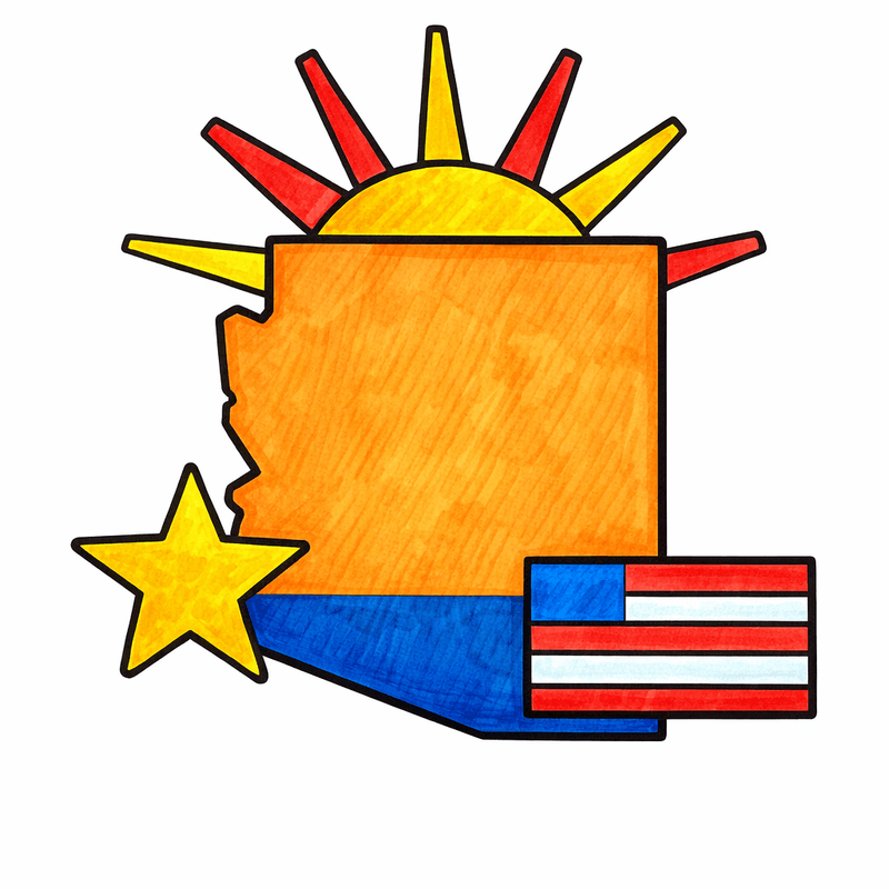 Arizona coloring pages