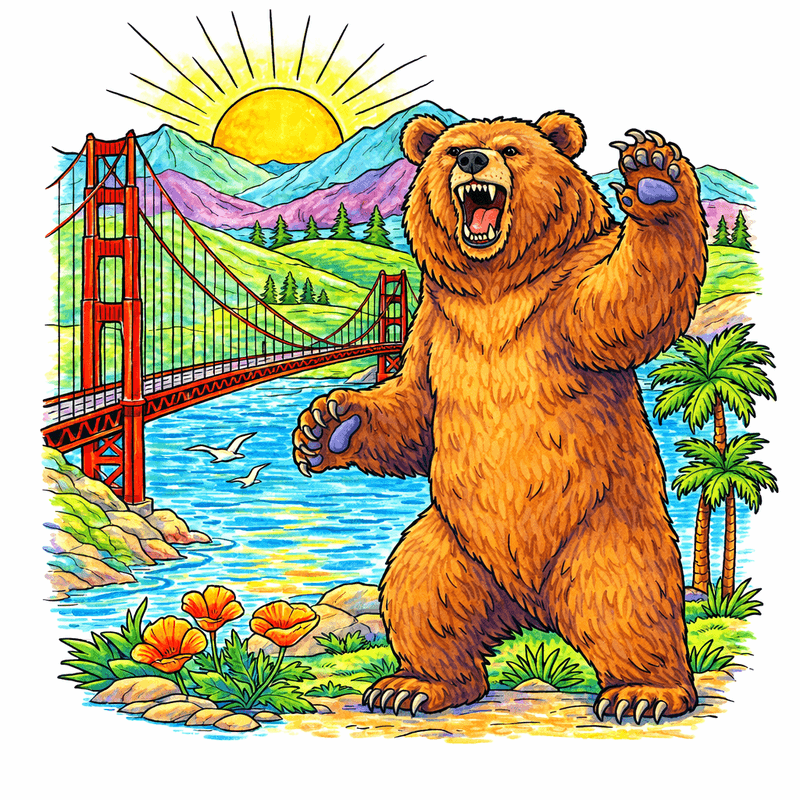 California coloring pages