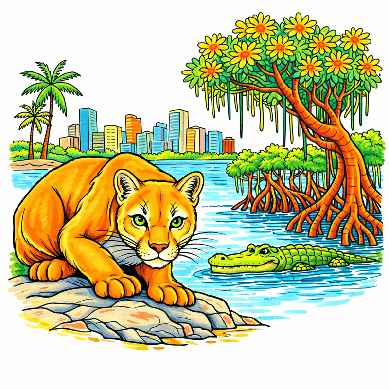 Florida coloring pages