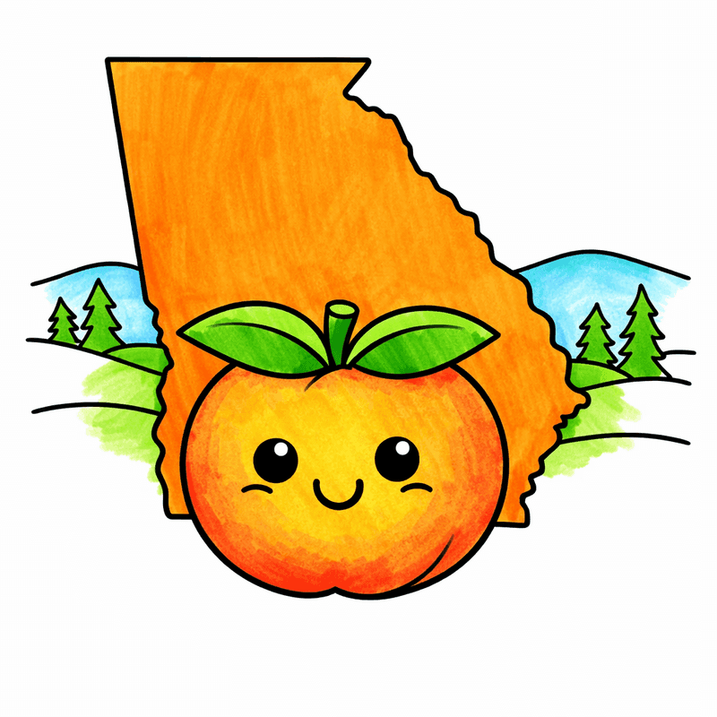 Georgia coloring pages
