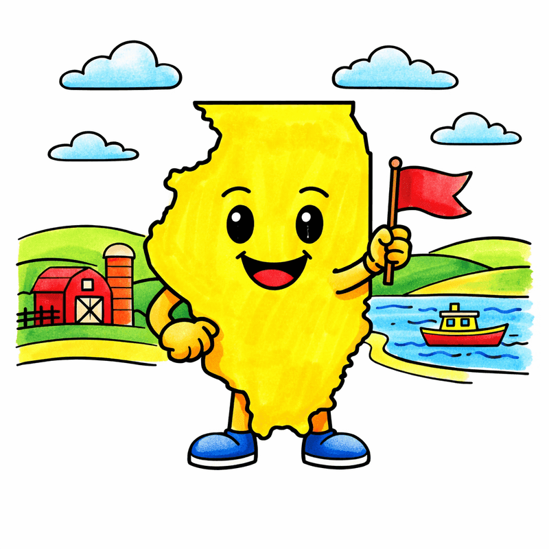 Illinois coloring pages