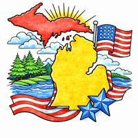 Michigan coloring pages