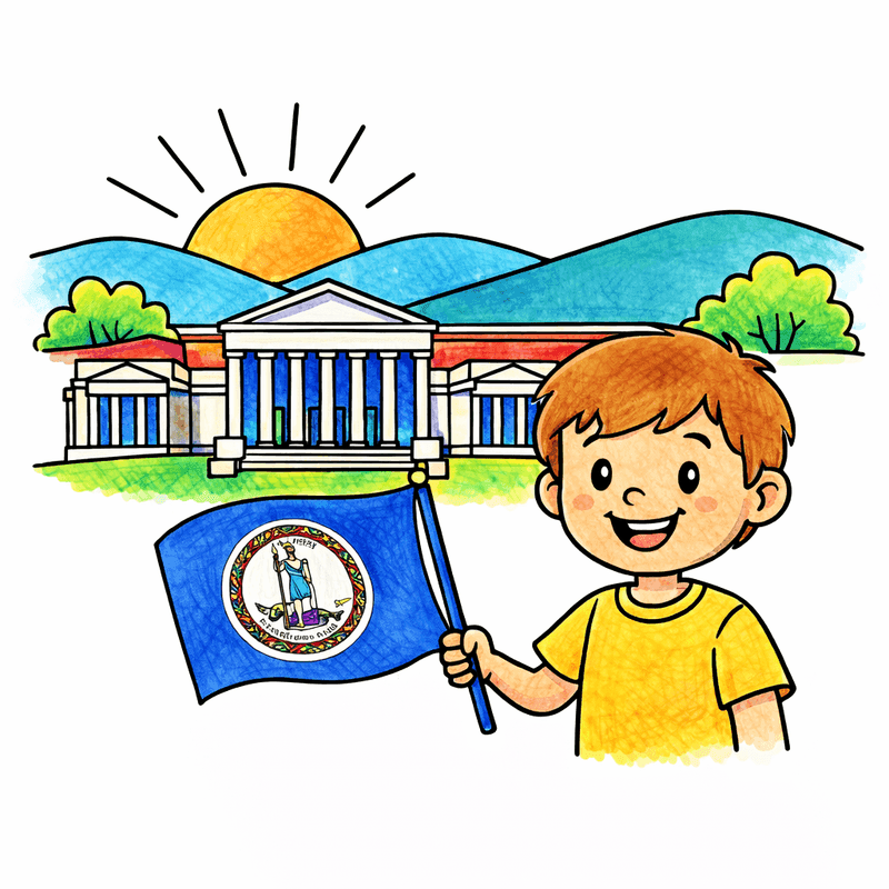 Virginia coloring pages