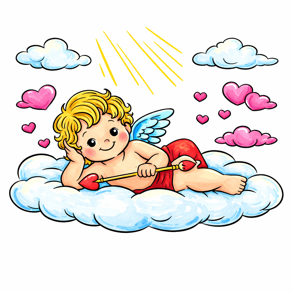 Cupid coloring pages