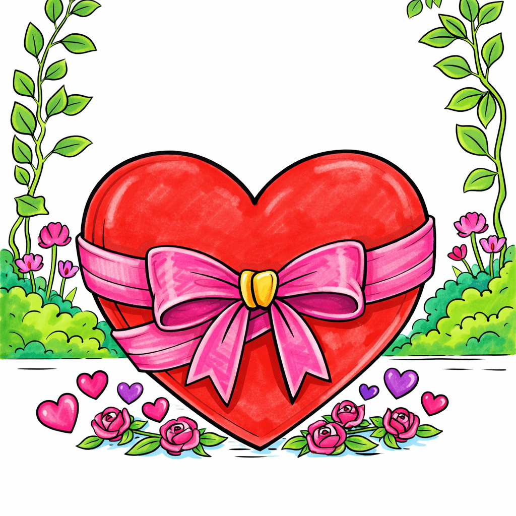 Heart coloring pages