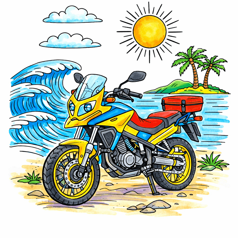 Motorcycle coloring pages