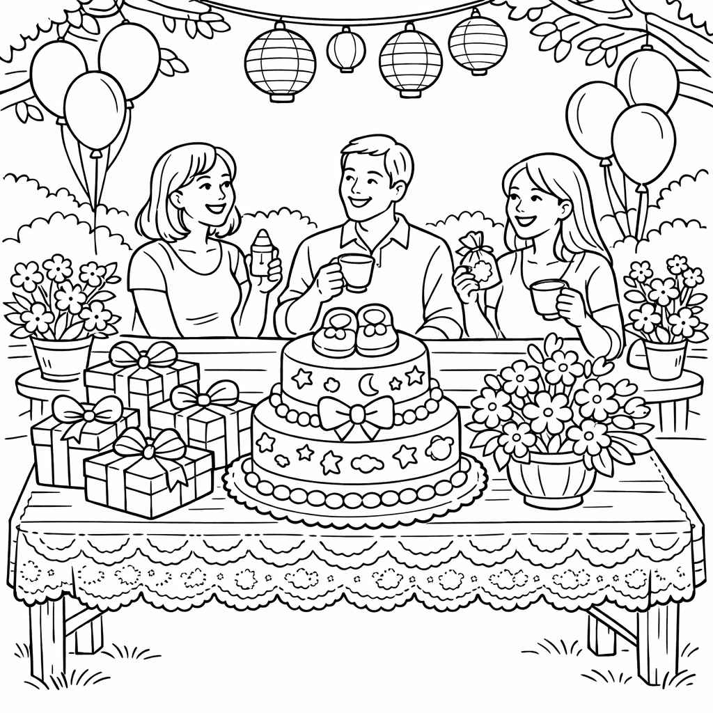 Free printable coloring page: Baby Onesie, for ages 7-12