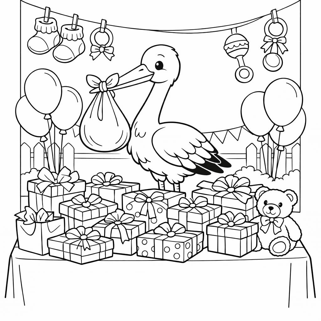 Free printable coloring page: Baby Onesie, for ages 7-12