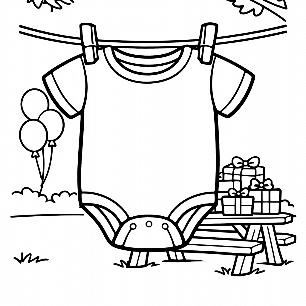 Baby Shower Coloring Page — Baby Bottle