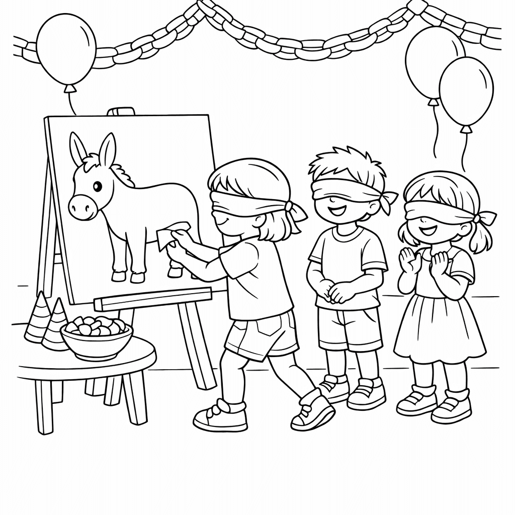 Free printable coloring page: Party Celebration, for ages 7-12