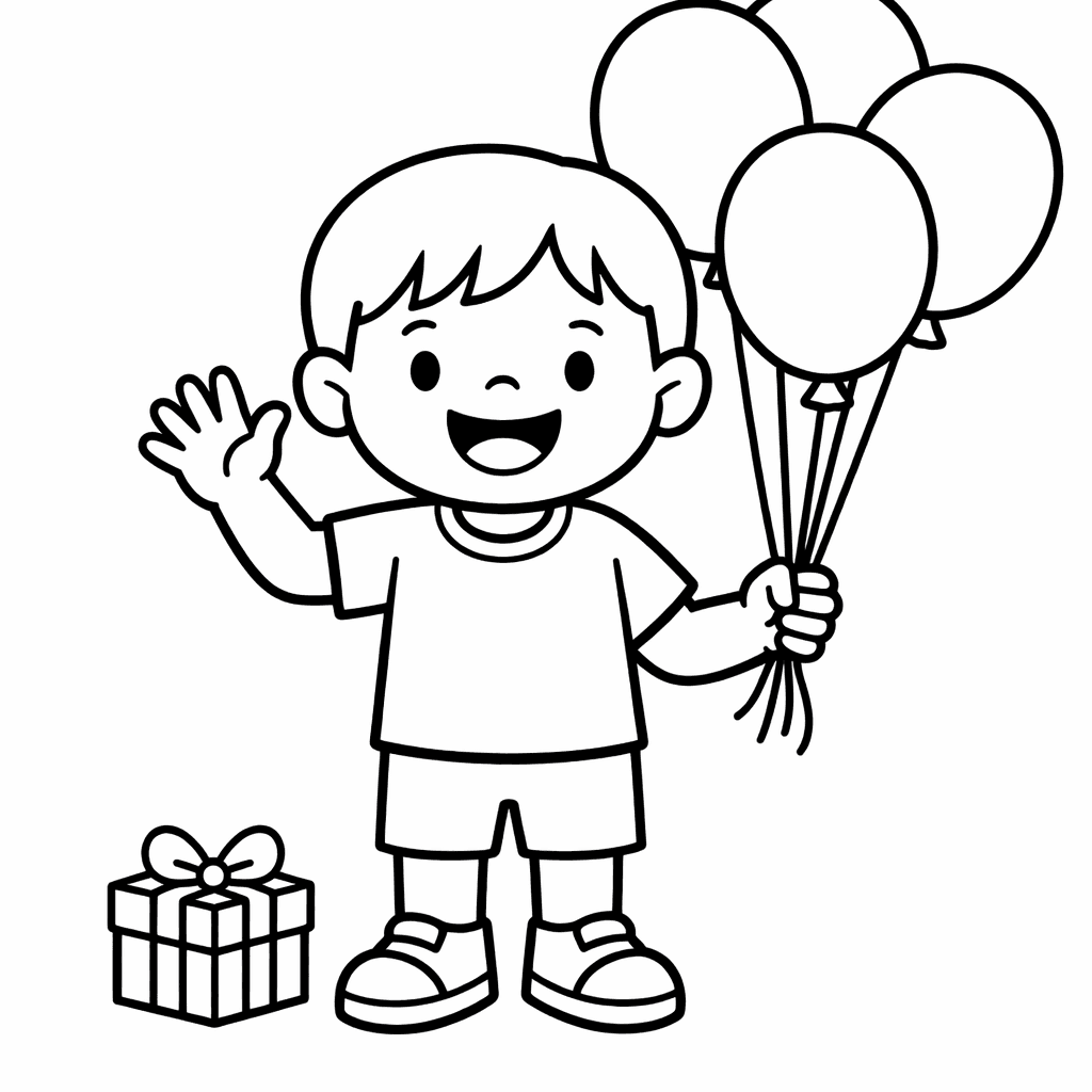Free printable coloring page: Party Confetti, for ages 3-6