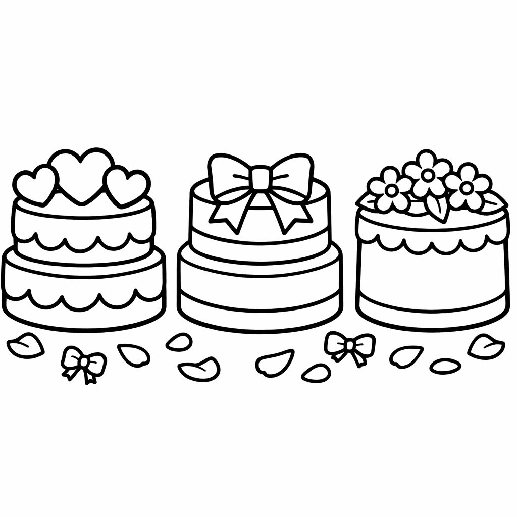Free printable coloring page: Wedding Dove, for ages 3-6
