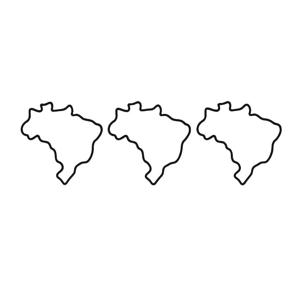 Brazil Coloring Page — Brazil Map Outline