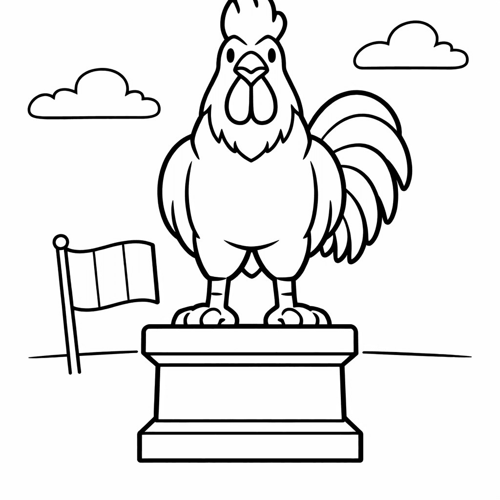 France Coloring Page — France Simple