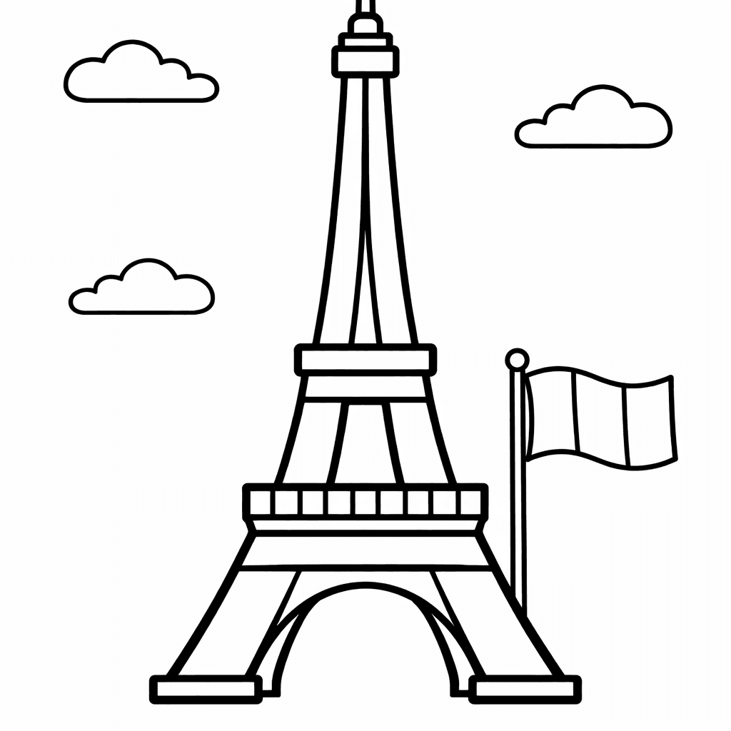 France Coloring Page — France Map