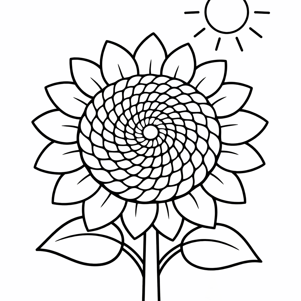 Free printable coloring page: A Young Girl With Pigtails Joyfully Dances In…, for ages 3-6