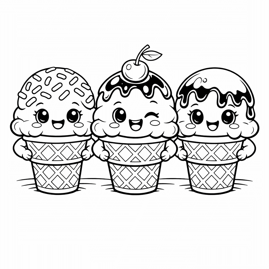 Free printable coloring page: A Dog Wearing Sunglasses While Enjoying An Ice…, for ages 7-12