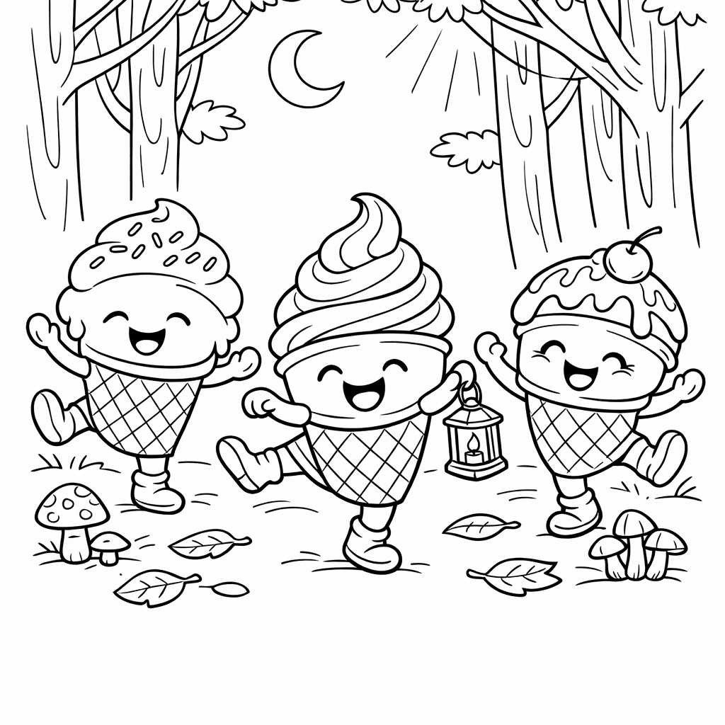 Free printable coloring page: A Cat Trying To Steal A Child’s Waffle…, for ages 7-12