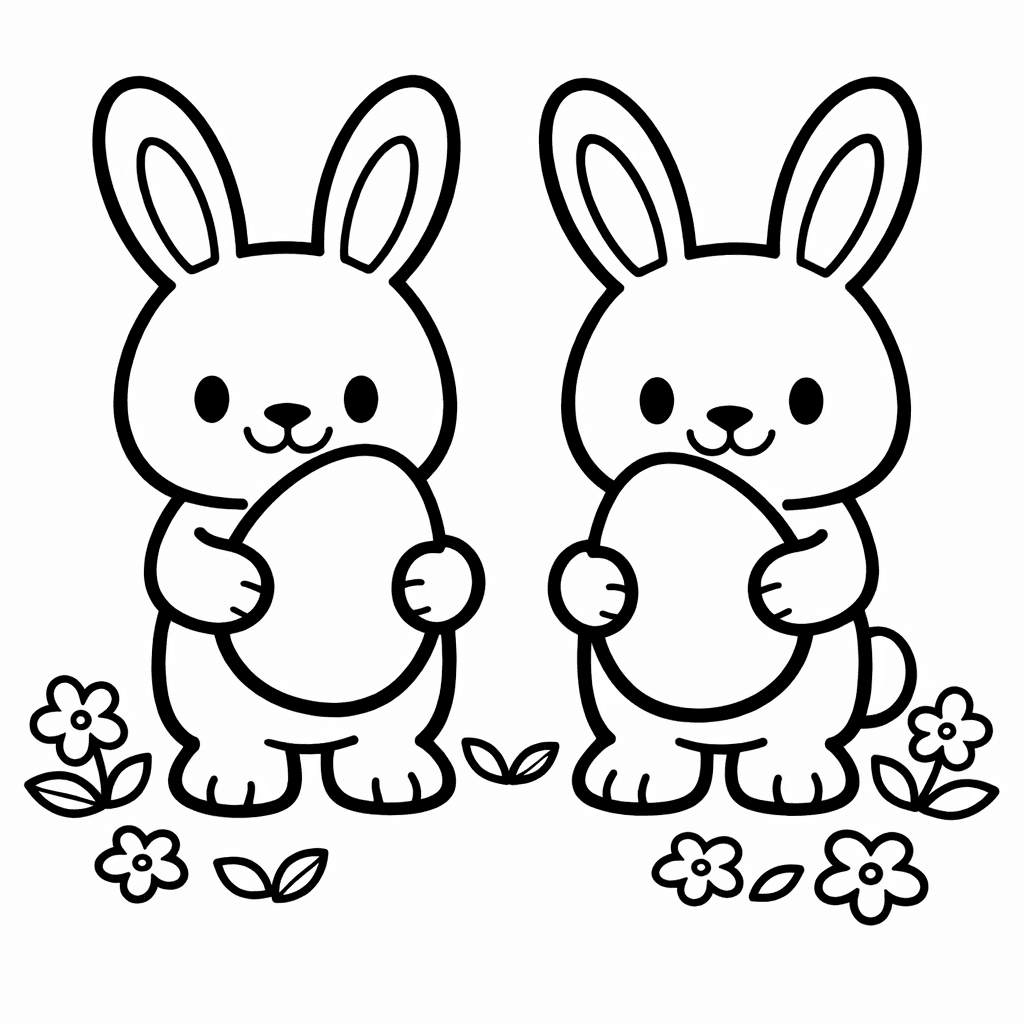 Free printable coloring page: Spring Holiday, for ages 3-6
