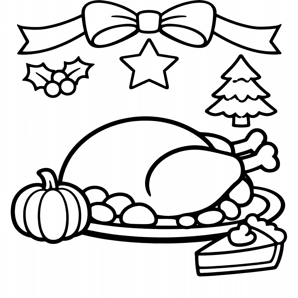 Free printable coloring page: Fall Holiday, for ages 3-6