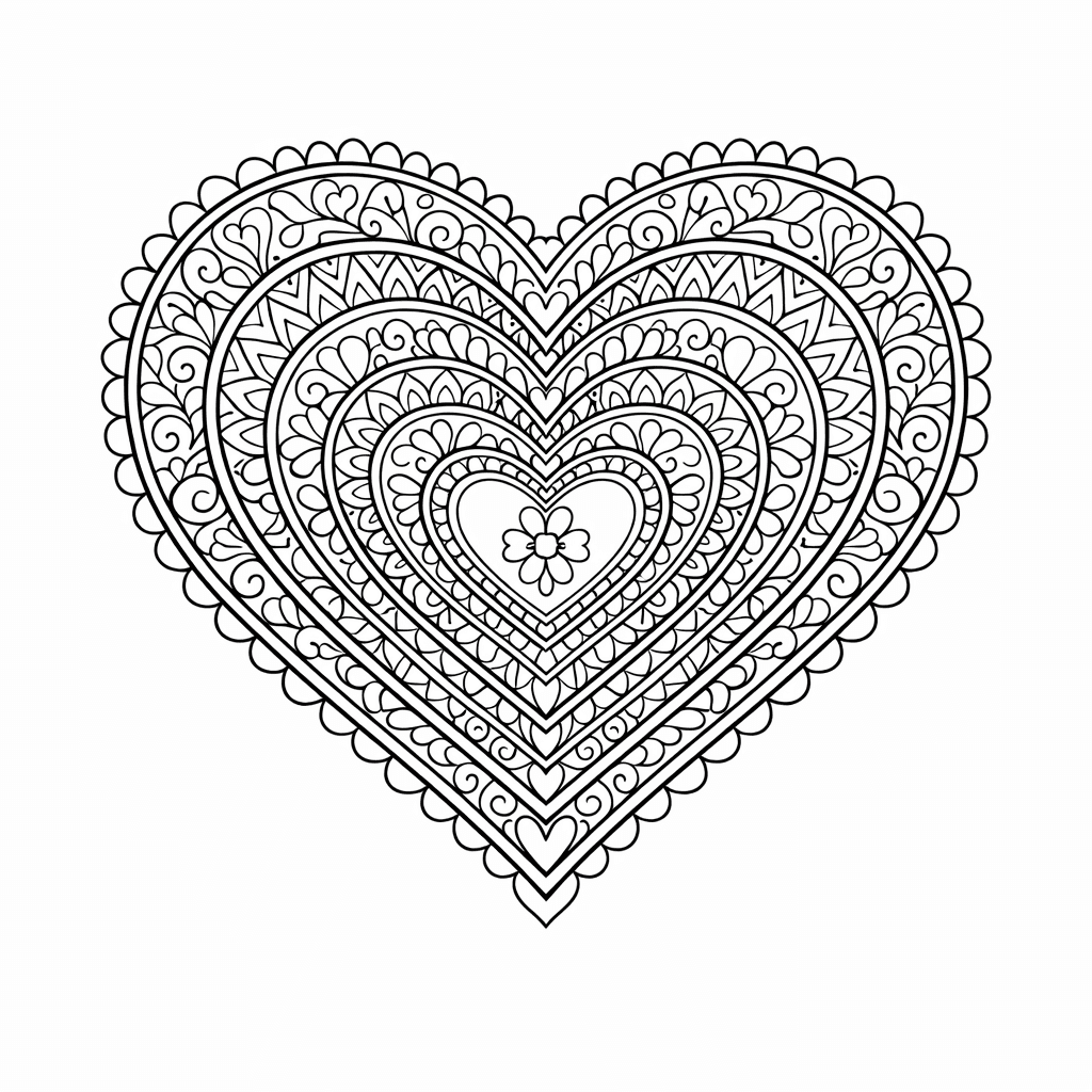 Free printable coloring page: Mandala And Curves, for ages 7-12