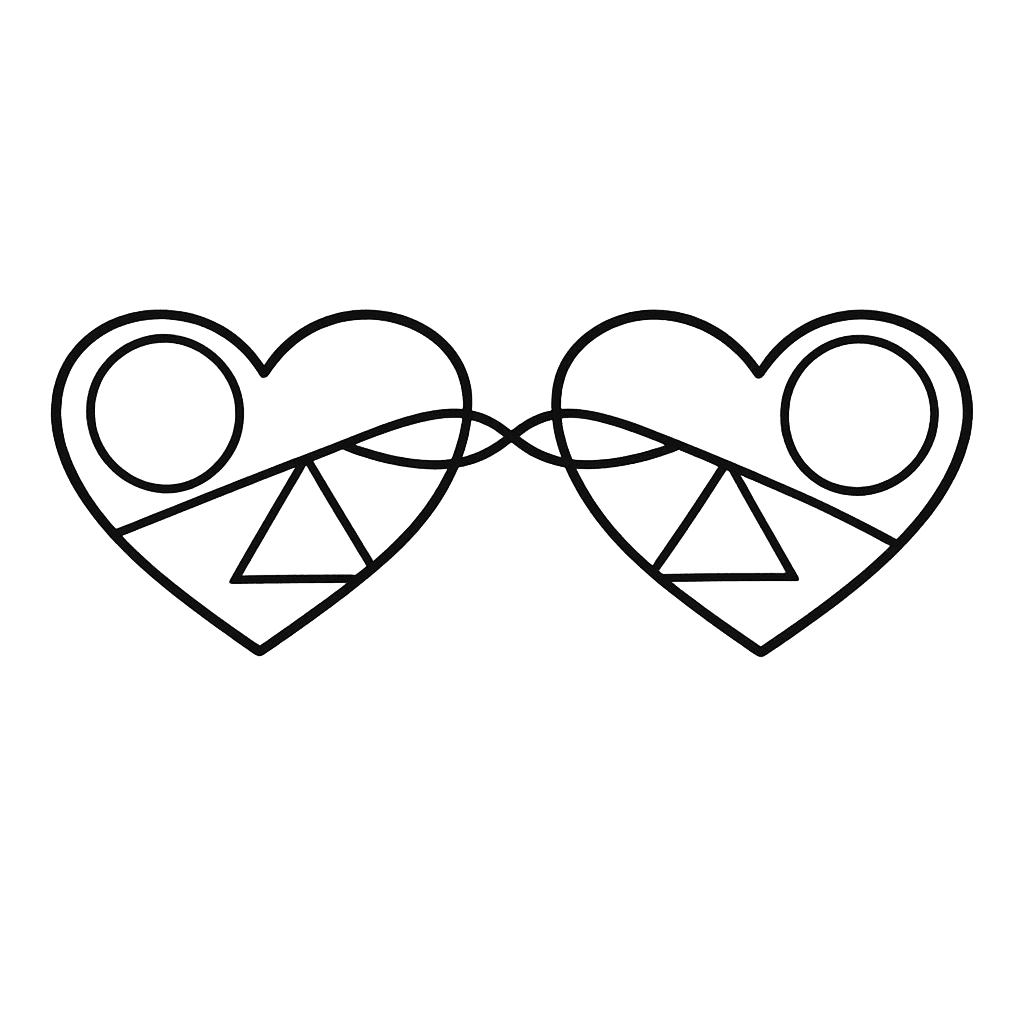 Free printable coloring page: Object Only: A Cute Heart Mandala With Clean…, for ages 3-6