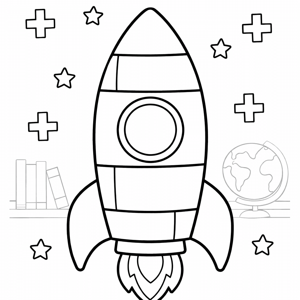 Free printable coloring page: Balloon With Number Sections, for ages 3-6