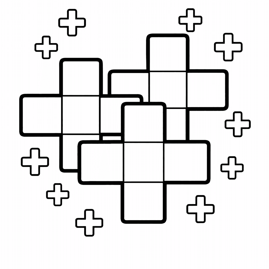 Free printable coloring page: Object Only: A Cute Addition With Clean Outlines,…, for ages 3-6