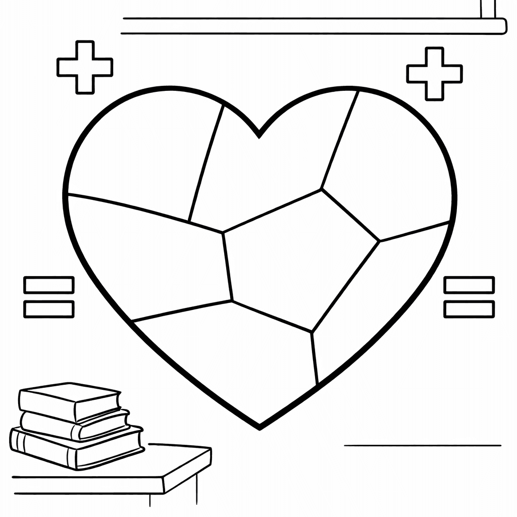 Free printable coloring page: Sun With Number Sections, for ages 3-6
