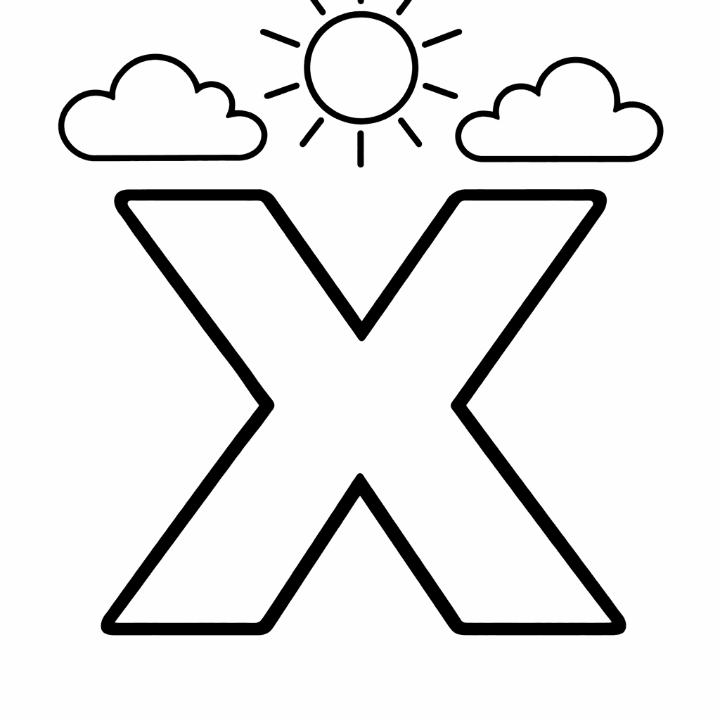 Free printable coloring page: Object Only: A Cute Algebra Basics With Clean…, for ages 3-6
