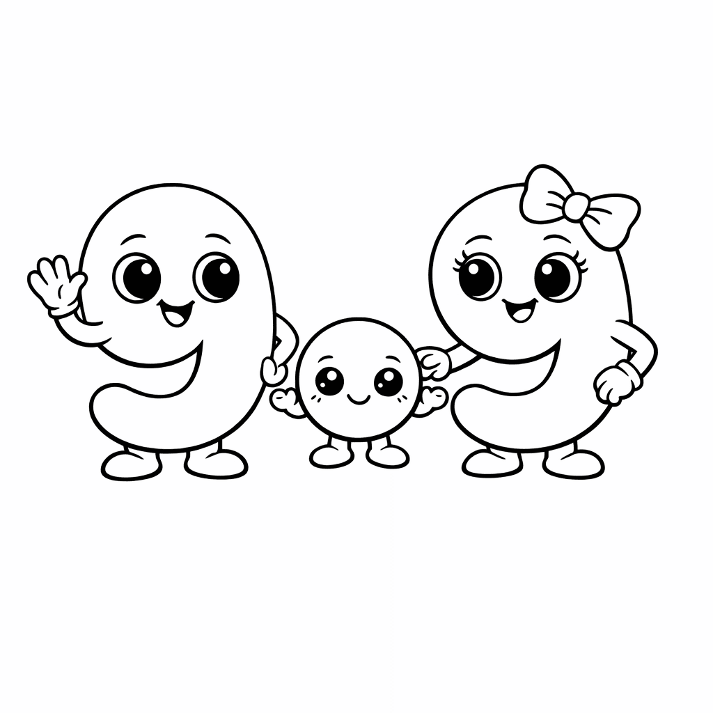 Free printable coloring page: Object Only: A Cute Decimals With Clean Outlines,…, for ages 7-12