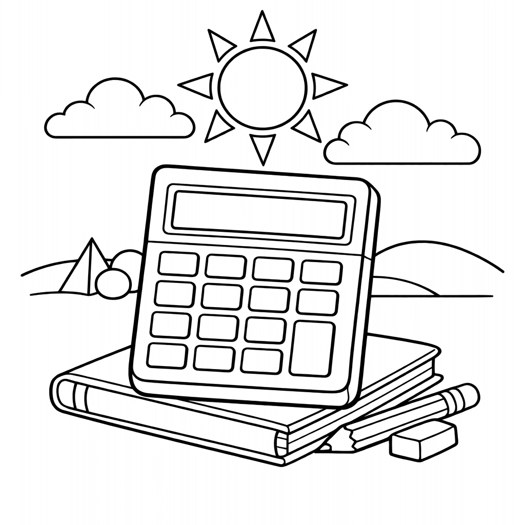 Free printable coloring page: Place Value Chart, for ages 7-12