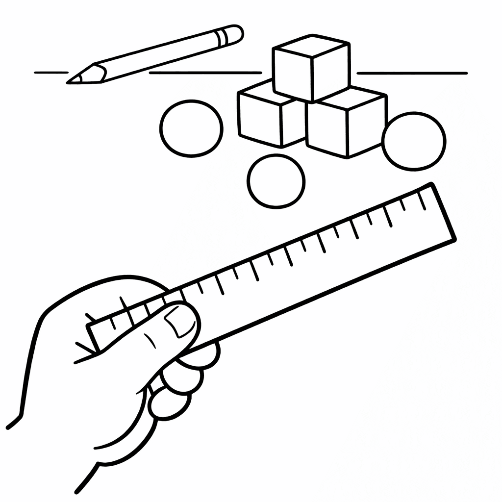Free printable coloring page: Decimal Number Line, for ages 3-6
