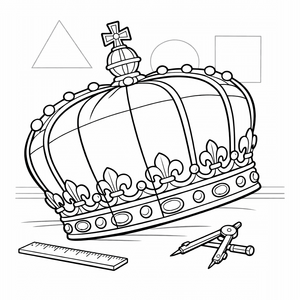 Free printable coloring page: Object Only: Two Or Three Divisions Side By…, for ages 7-12