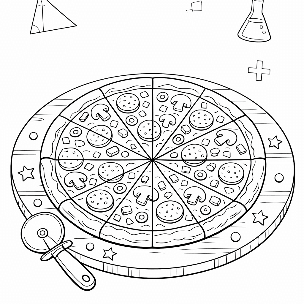 Free printable coloring page: Lighthouse With Number Sections, for ages 7-12