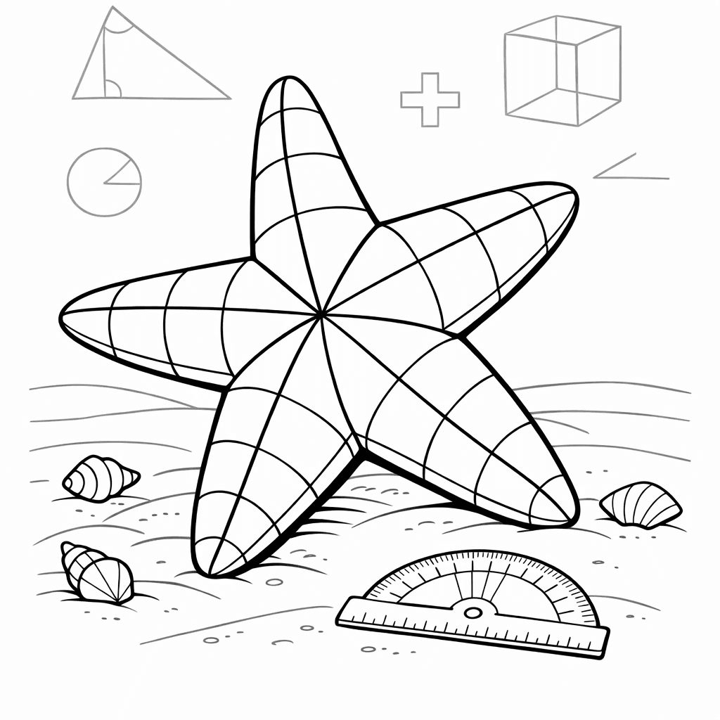 Free printable coloring page: Elephant With Number Sections, for ages 7-12