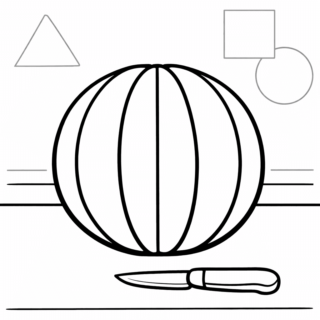 Free printable coloring page: Anchor With Number Sections, for ages 3-6
