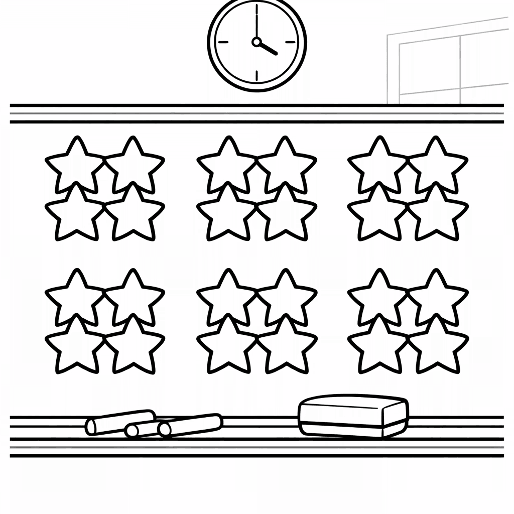 Free printable coloring page: Pizza With Number Sections, for ages 3-6