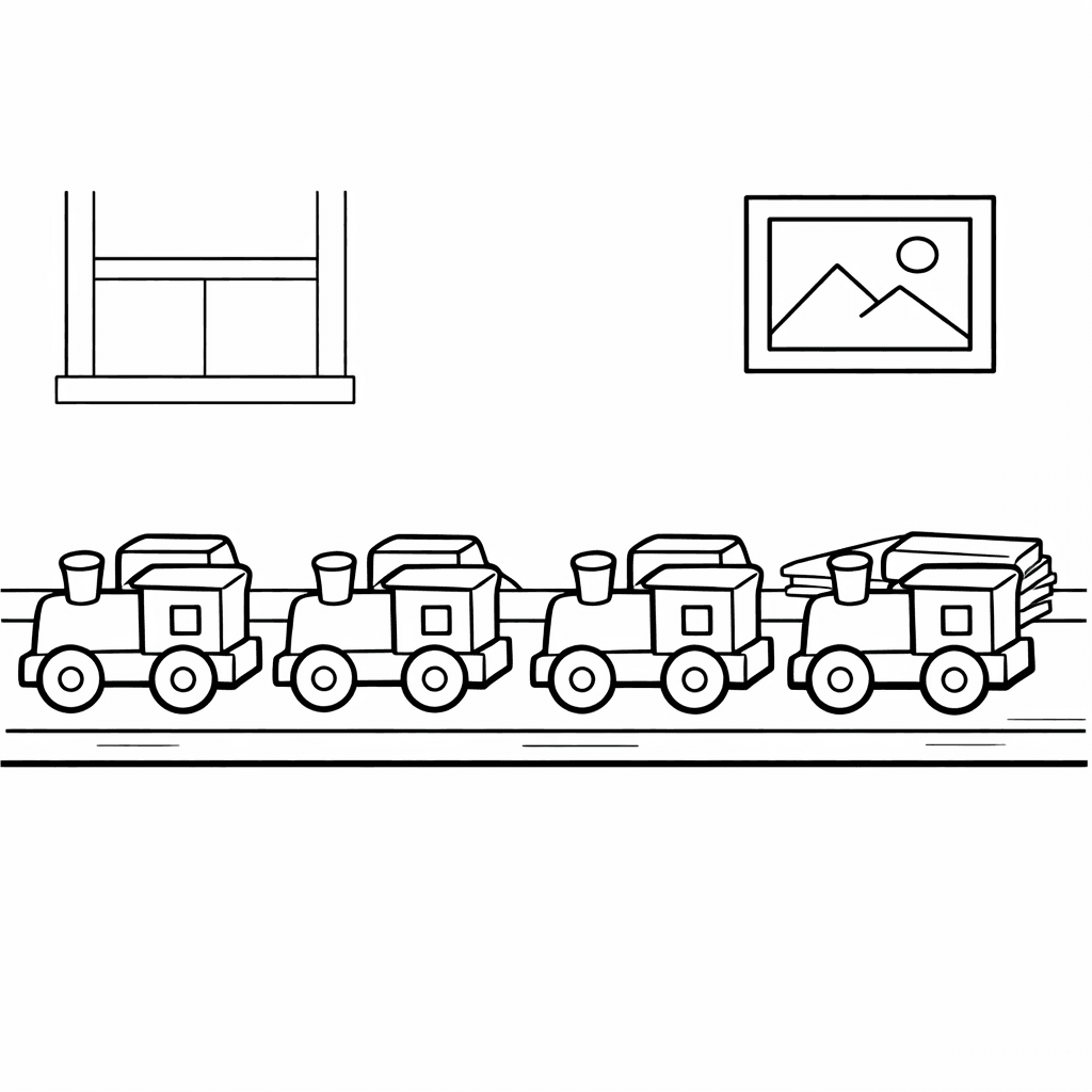 Multiplication Coloring Page — Space Shuttle With Number Sections