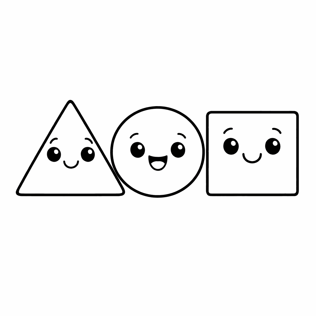 Free printable coloring page: Hexagon And Pentagon, for ages 3-6