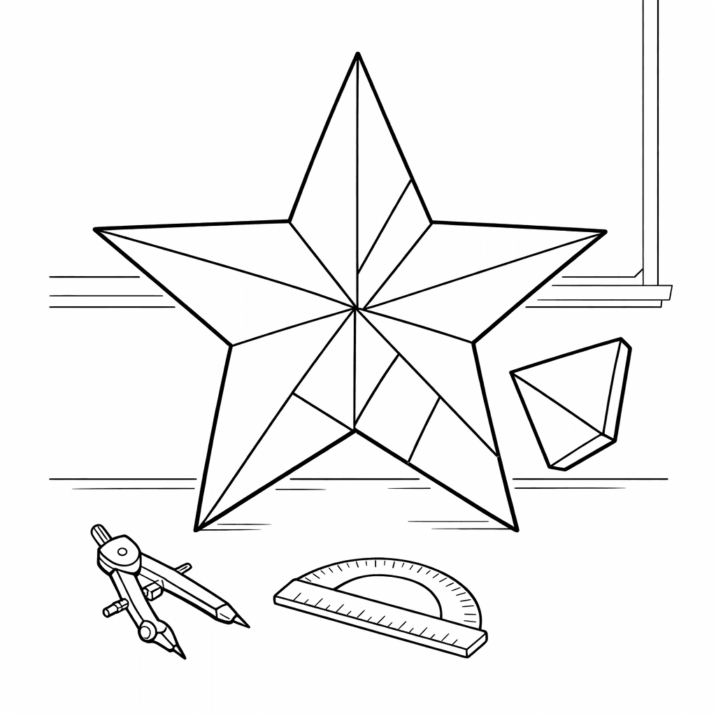 Free printable coloring page: Castle With Number Sections, for ages 7-12