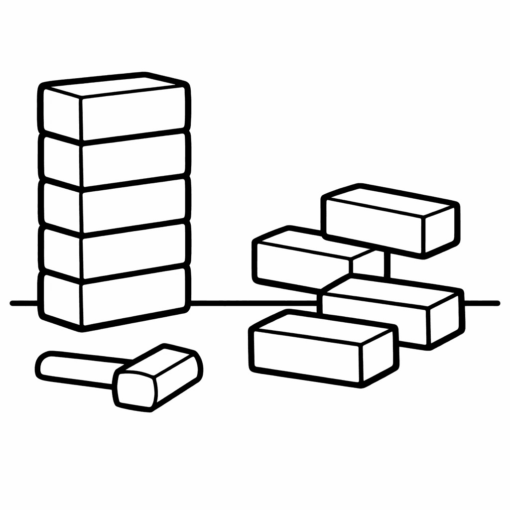 Free printable coloring page: Object Only: A Cute Subtraction With Clean Outlines,…, for ages 3-6