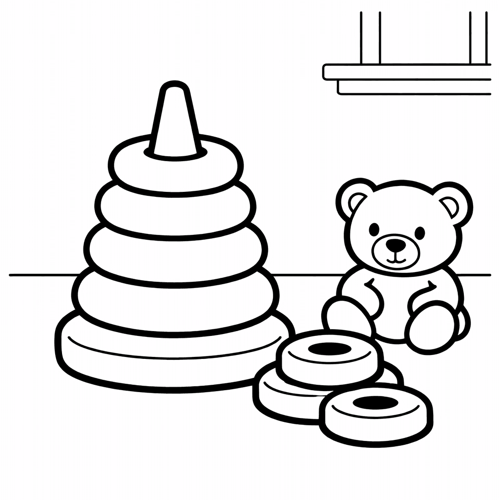 Free printable coloring page: Object Only: Two Or Three Subtractions Side By…, for ages 3-6