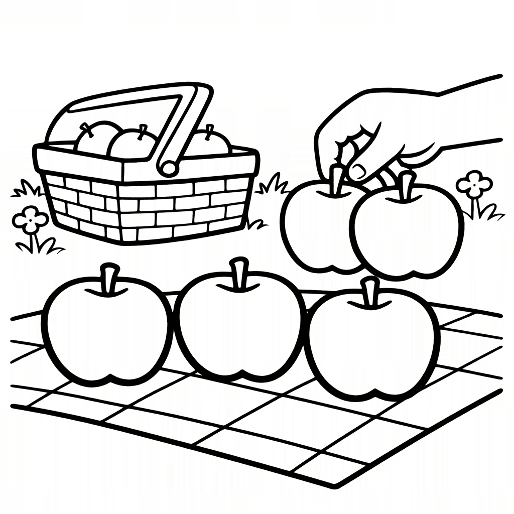 Free printable coloring page: Castle With Number Sections, for ages 3-6