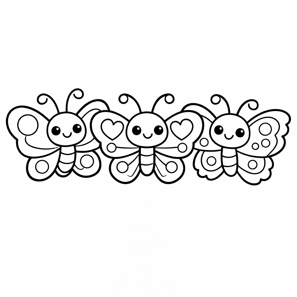 Free printable coloring page: Butterfly Wings Spread, for ages 3-6